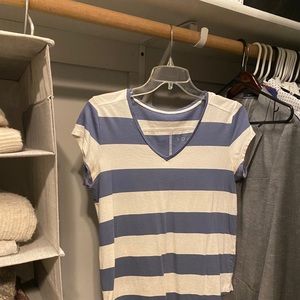 LOFT Blue & White T-Shirt